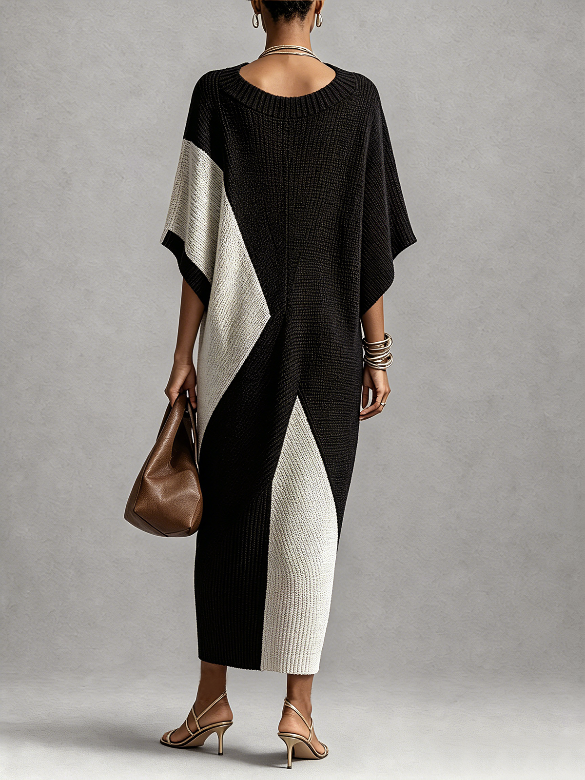Vera | Vestito Ebano Avorio