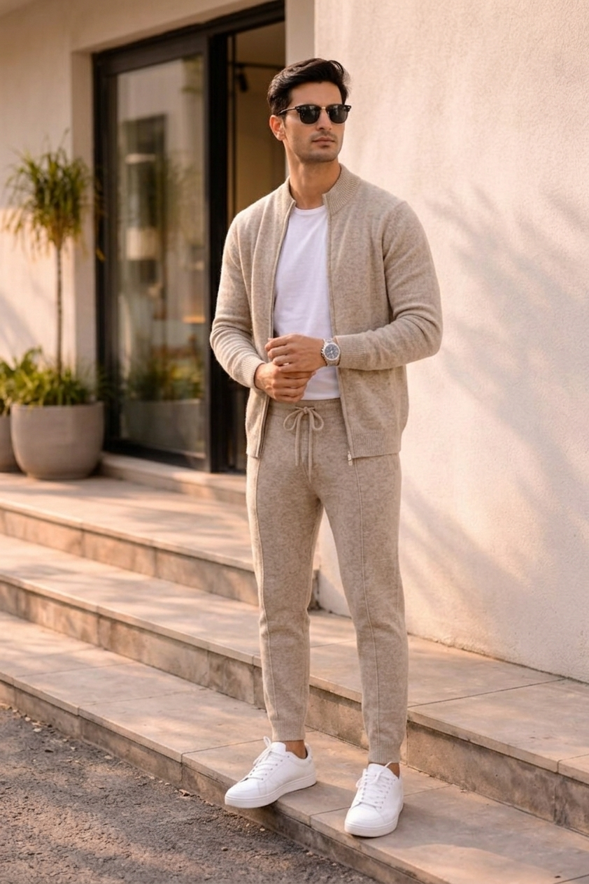 ENSEMBLE EN LAINE MÉRINOS EXTRA-FINE PURE