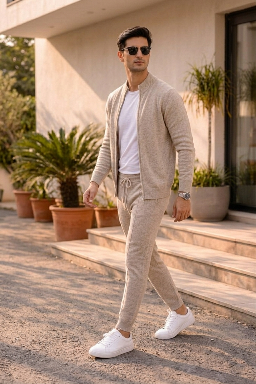 ENSEMBLE EN LAINE MÉRINOS EXTRA-FINE PURE