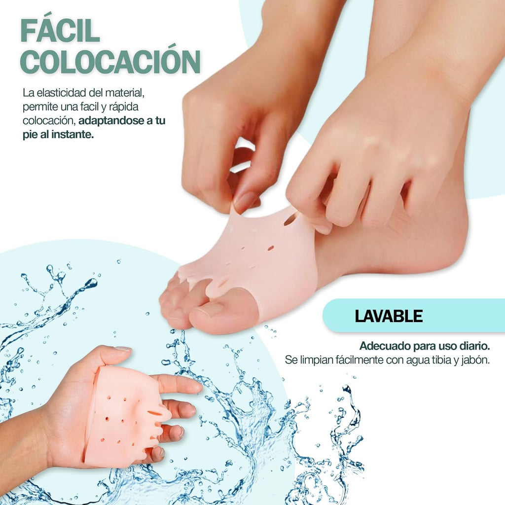 Almohadillas terapéuticas con separador de dedos PharmaToe™