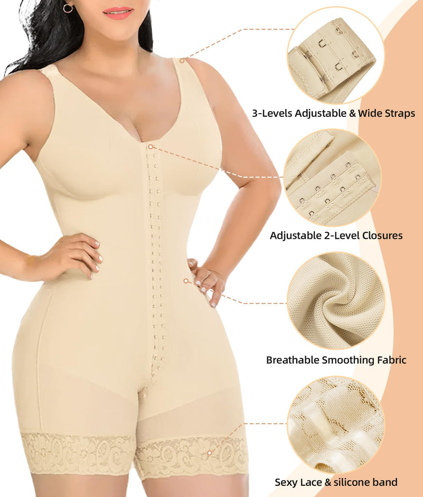 Body de compresión ultrafuerte para esculpir, contornear y dar forma